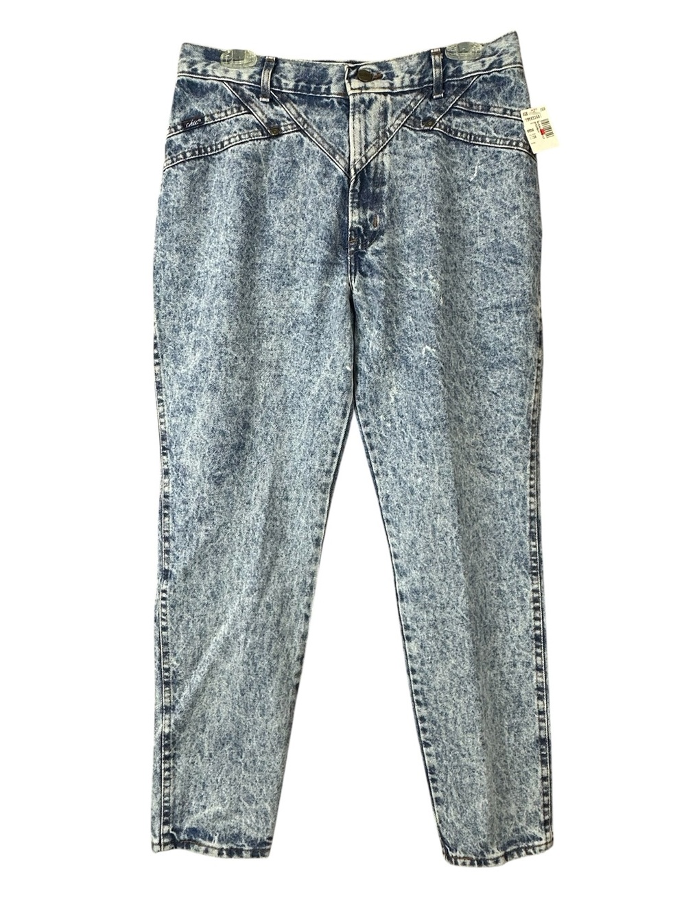 Vintage NWT Chic Acid Stone Wash High Rise 90s Jeans Sz 15 Petite